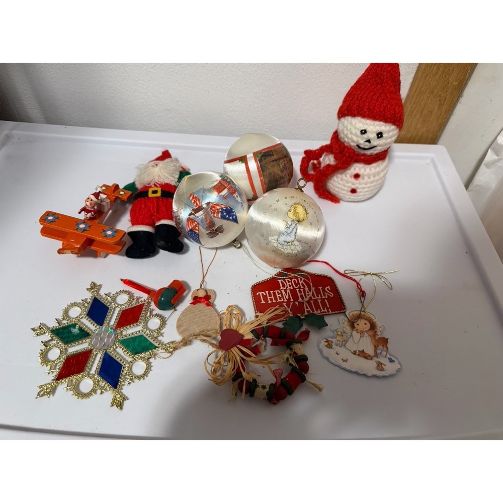 Vintage Ornament Variety Lot Christmas Holiday